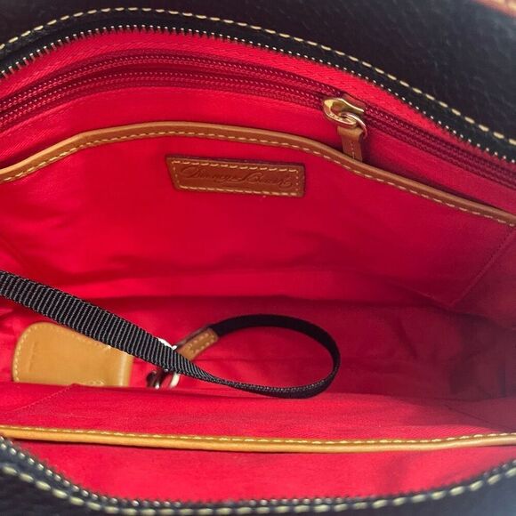 Dooney & Bourke VTG Florentine Black Satchel Purse Handbag New - Picture 14 of 16